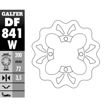 Galfer Standard Wave Brake Rotor - Front Galfer Standard Wave Brake Rotor - Front