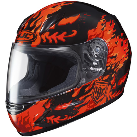 dirt bike hjc cl y youth helmet flame face motosport bicycle fit chart