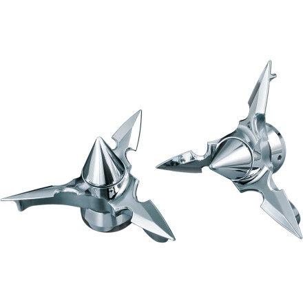 Kuryakyn Spun Blade Spinning Axle Caps Kuryakyn Spun Blade Spinning Axle Caps