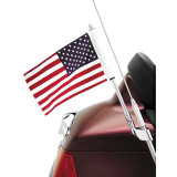 Show Chrome Accessories Antenna Mount Flag Pole With Flag