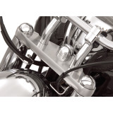 Show Chrome Accessories Domed Fork Cap Covers