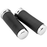 Biker's Choice Chrome & Leather Grips