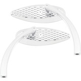 Biker's Choice Teardrop Mirrors With Milled Design Backing