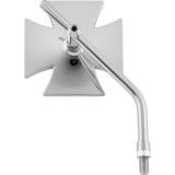 Biker's Choice Maltese Cross Mirror With Long Stem