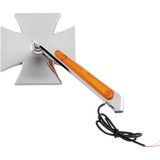 Biker's Choice Maltese Cross Mirror With Turn Signal