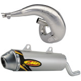 FMF Fatty Pipe & Q Stealth Spark Arrestor Silencer Combo