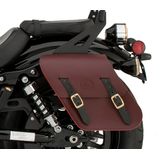 Genuine Yamaha Accessories Rigid-Mount Leather Saddlebags