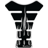 Keiti Tank Protector - Black/Silver Flame