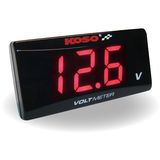 Koso Super Slim Volt Gauge - Red