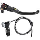LighTech Magnesium Folding Brake Lever With Remote Adjuster - Brembo