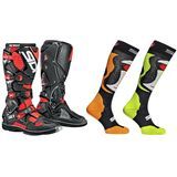Sidi Crossfire 3 TA Boots With Free Faenza Socks