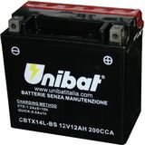 Unibat AGM Maintenance Free Battery With Acid