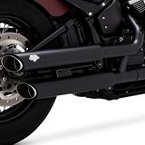 Vance & Hines Twin Slash Rounds Slip-On Exhaust