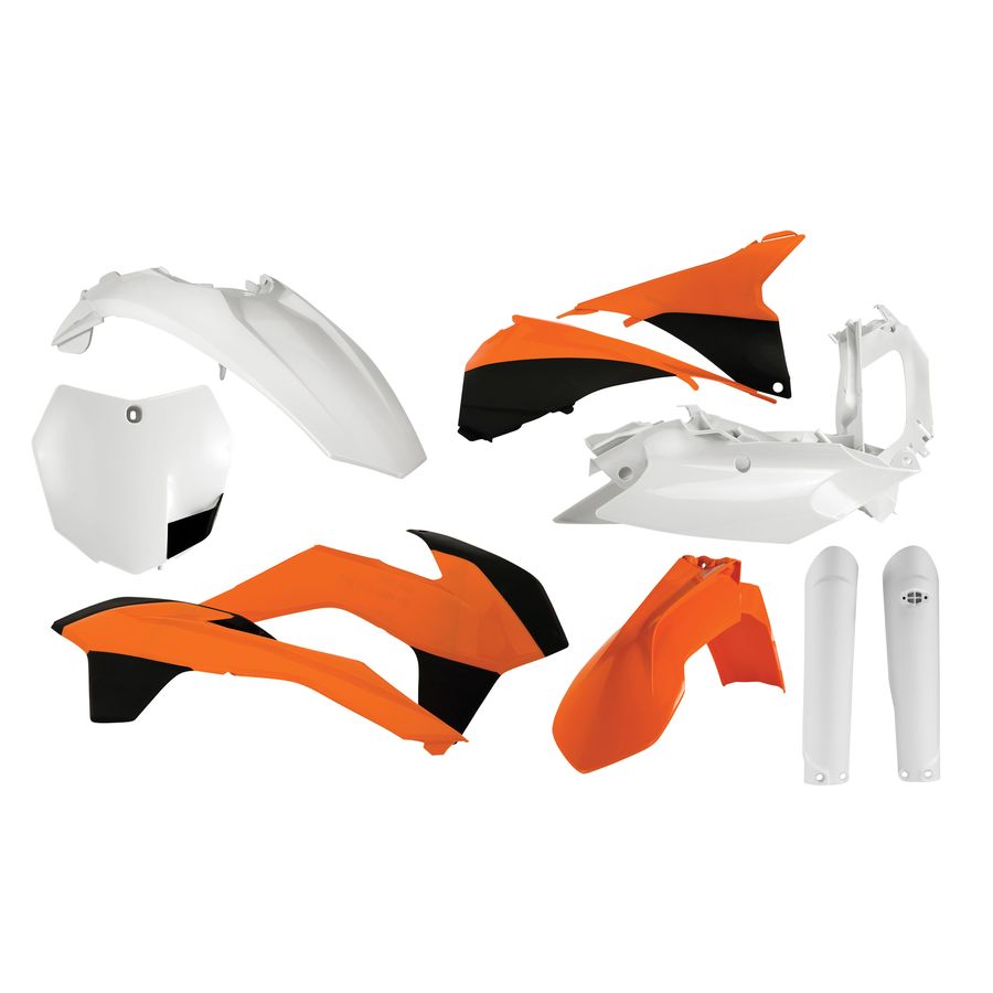 Acerbis Full Plastic Kit - Orange/Black