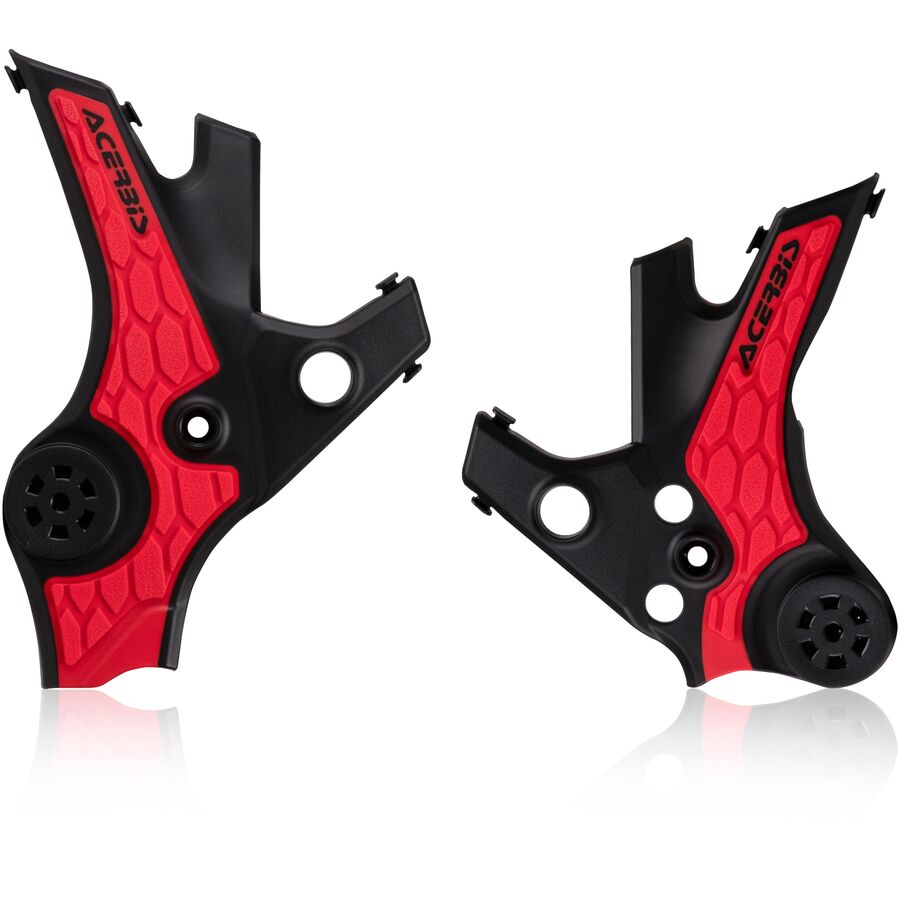 Acerbis X-Grip Frame Guard - Black/Red
