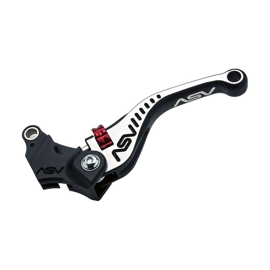 ASV ASV C5 Series CNC Machined Clutch Lever - Black Bicolore, Short - MPN CRC570-S - $160.00 at Motosport
