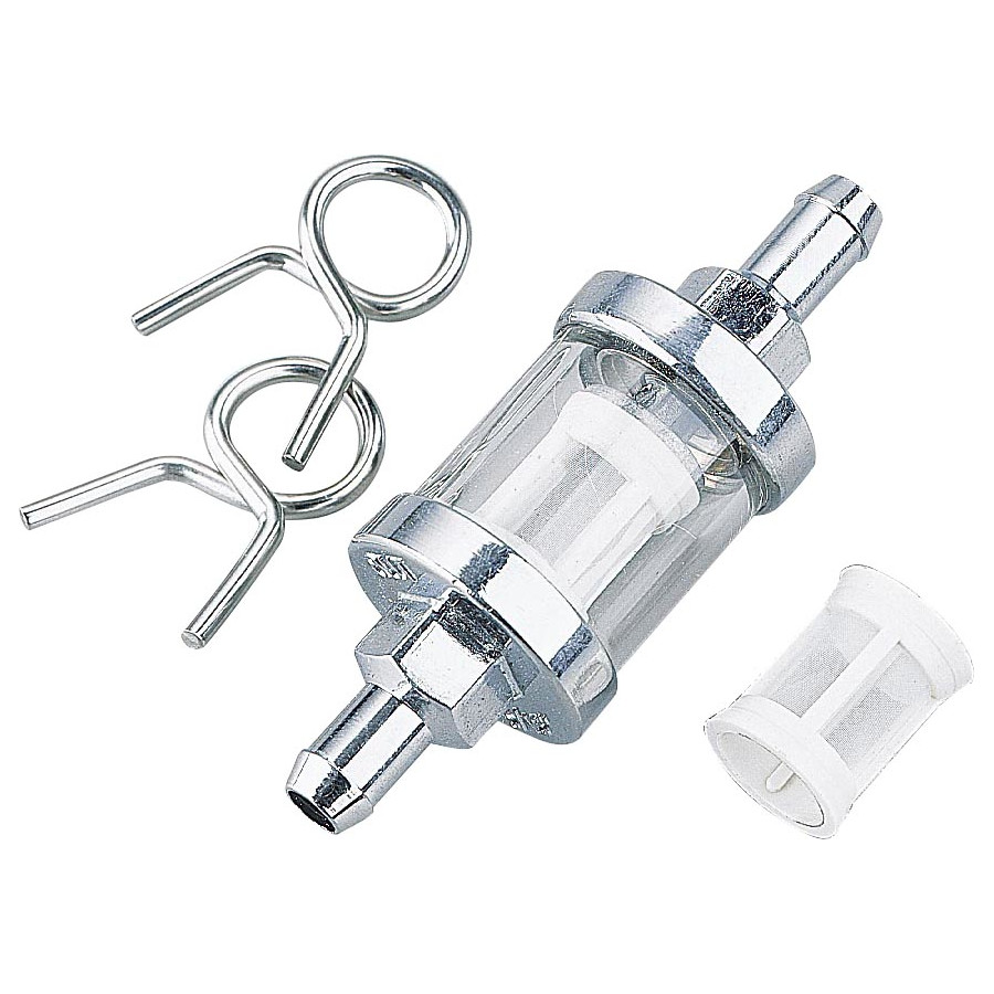 Biker's Choice Clear-View Glass Fuel Filter - 1/4