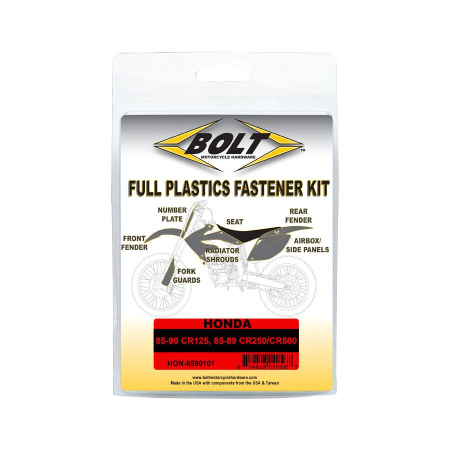 Bolt Bolt Full Plastic Fastener Kit - $20.69 at Motosport