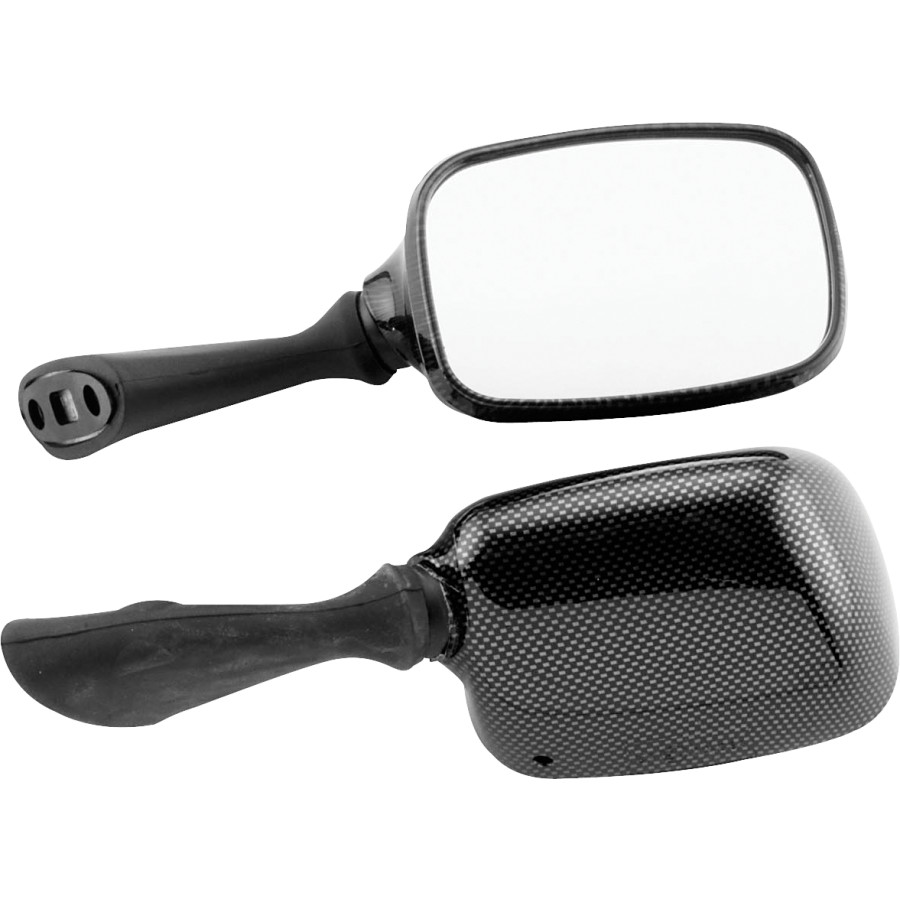 BikeMaster Mirror Replacement - Carbon Look, Right