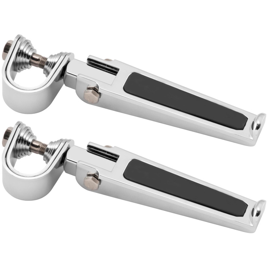 BikeMaster Rubber Inlay Footpegs - 1-1/4" Clamps