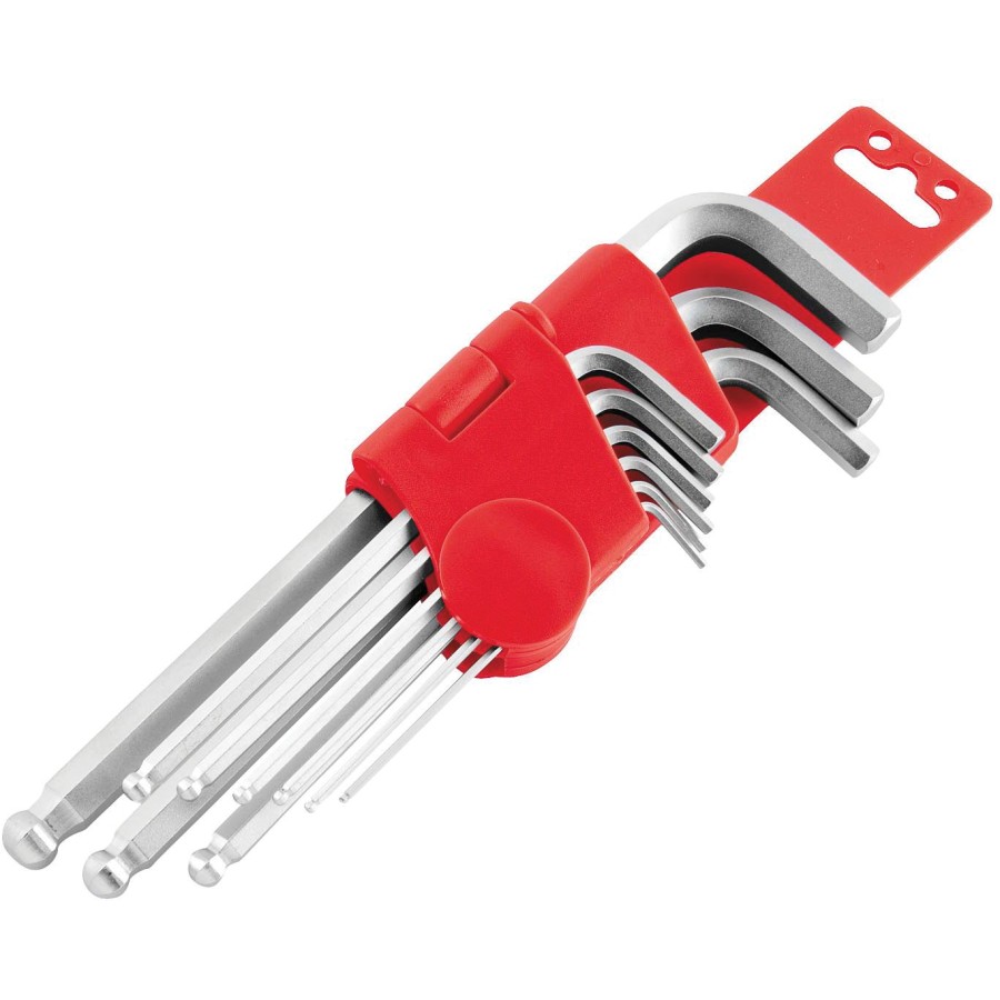 BikeMaster BikeMaster 9-Piece Short Ball End Hex Wrench Set And Holder - Metric - $20.66 at Motosport