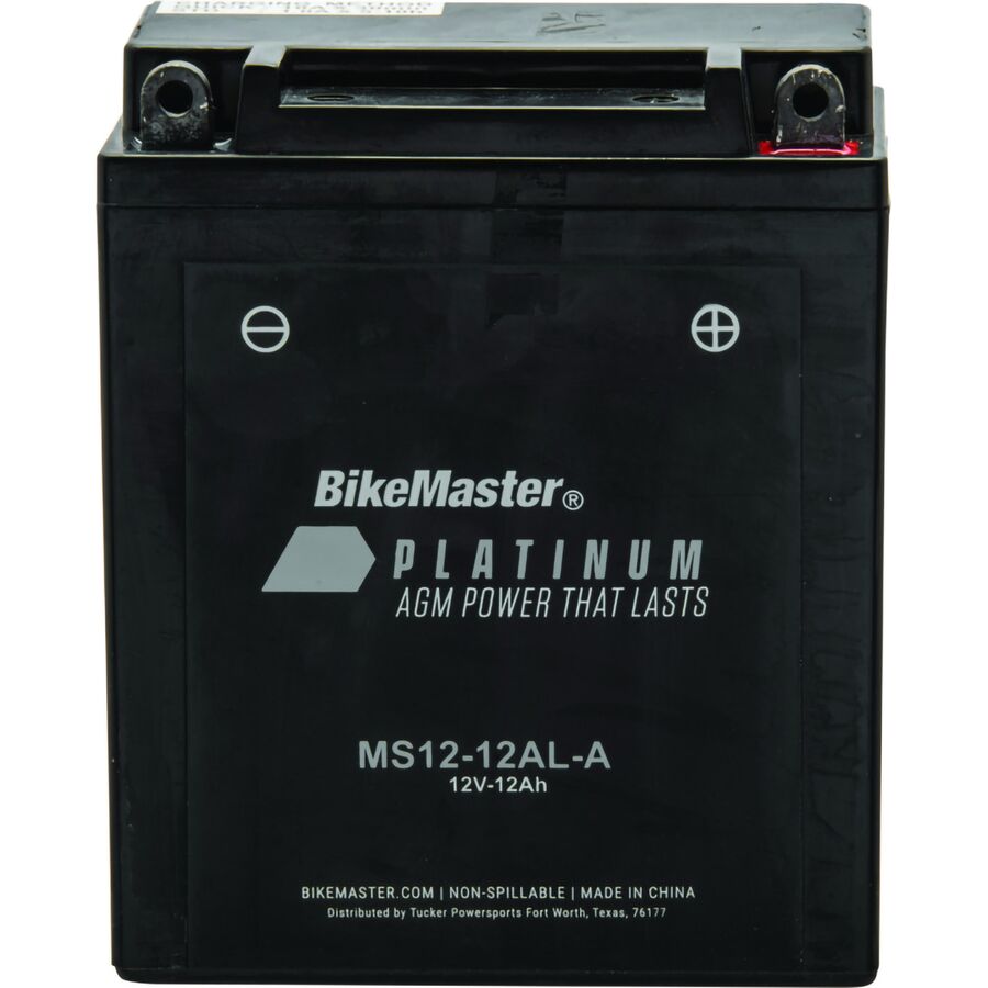 BikeMaster Platinum AGM Battery - Yuasa: YB12AL-A