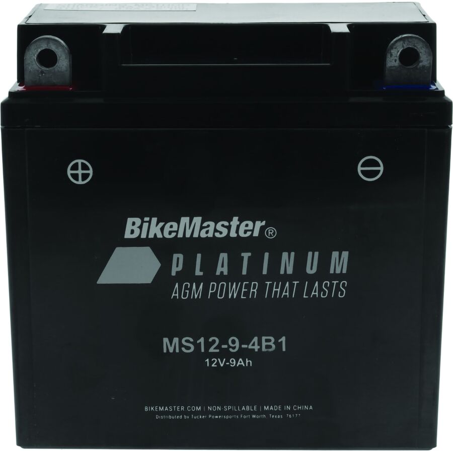 BikeMaster Platinum AGM Battery - Yuasa: YB9-B