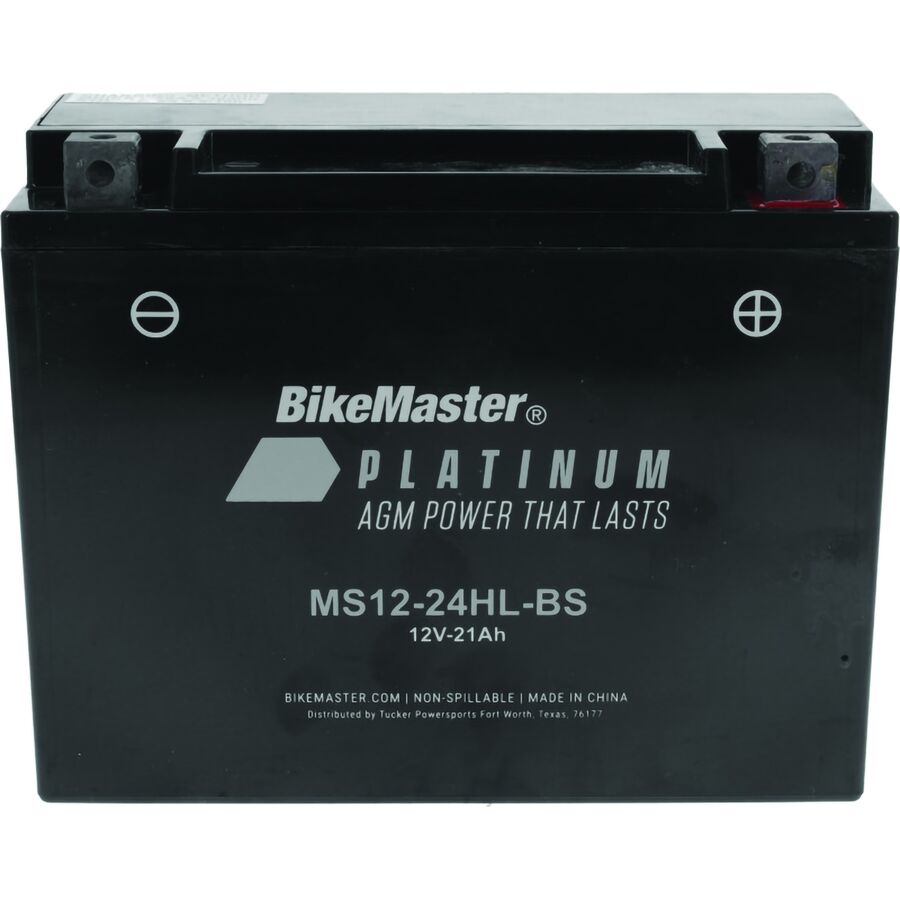 BikeMaster Platinum AGM Battery - Yuasa: YTX24HL