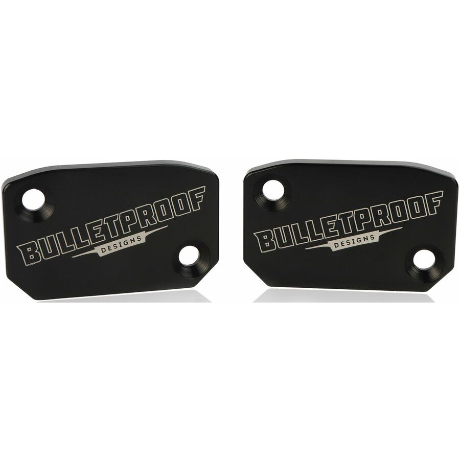 Bullet Proof Designs Clutch And Brake Master Cylinder Cover Set - Black