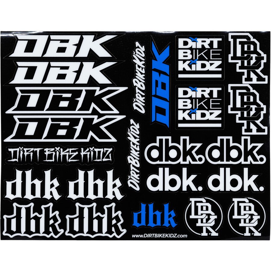 Dirt Dirt Bike Kidz Moto Pack Sticker Sheet - Blue, 8.5 X 11 - $14.95 at Motosport