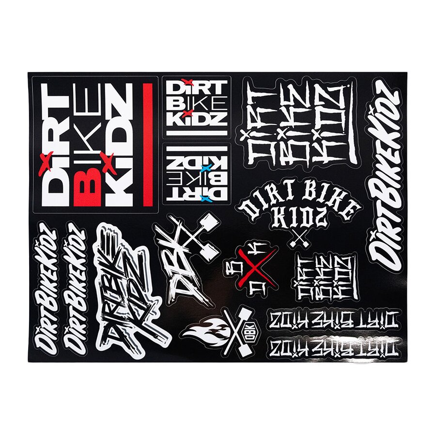 Dirt Dirt Bike Kidz Slap Pack Sticker Sheet - Multi, 8.5 X 11 - $14.95 at Motosport