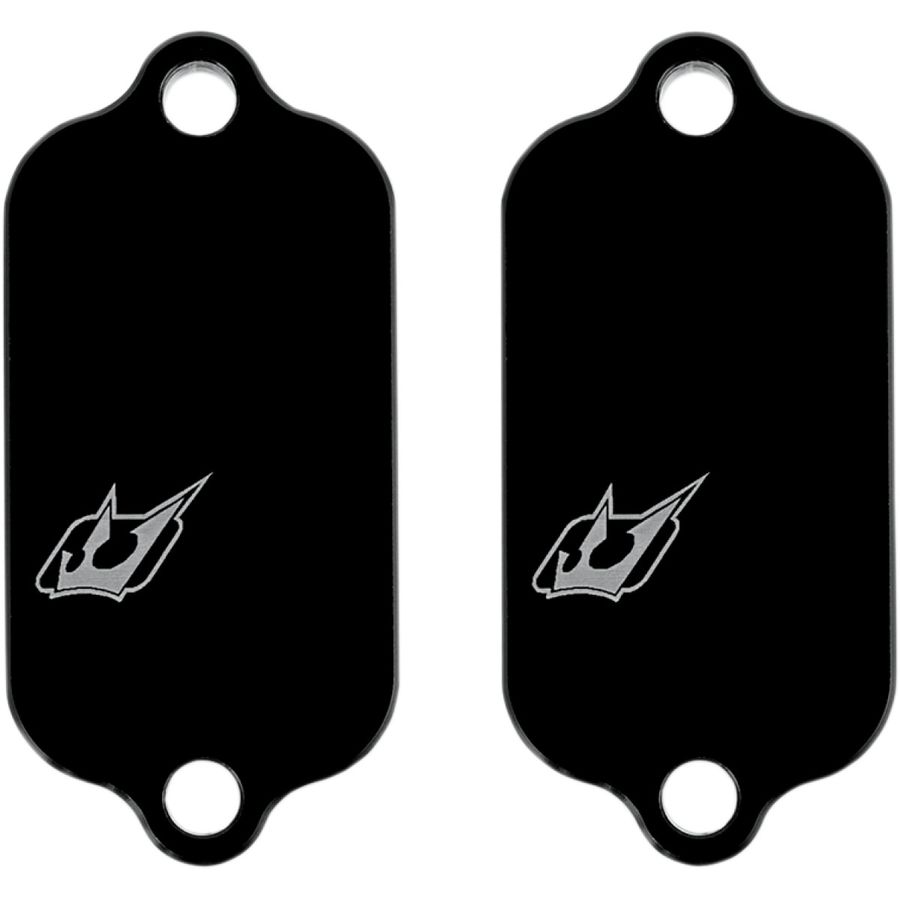Driven Racing Engine Block Off Plates - Black, 2 Plates