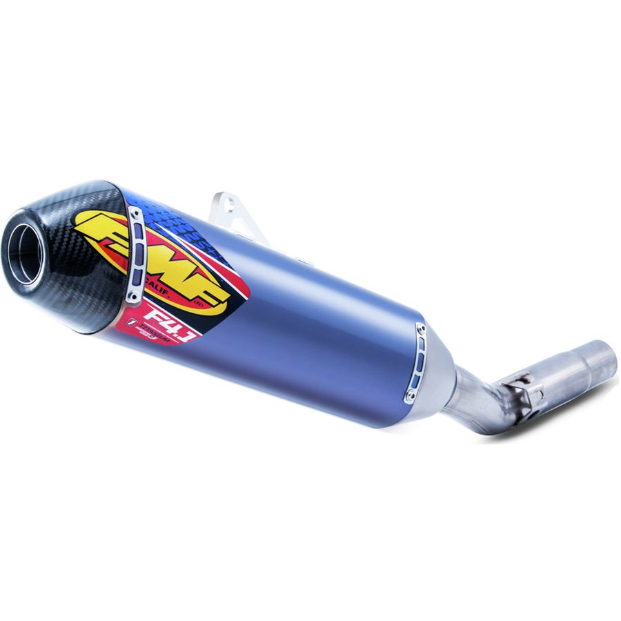 FMF FMF Factory 4.1 RCT Slip-On Exhaust - Titanium Anodized With Carbon Fiber Cap - $674.99 at Motosport