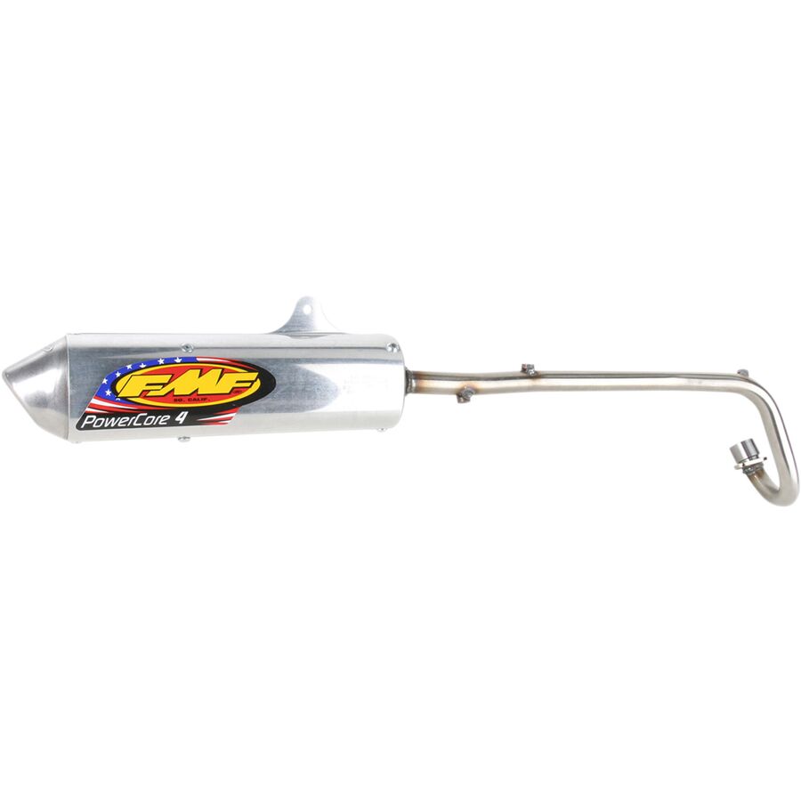 FMF FMF Powercore 4 Complete Exhaust With Stainless Hi-Flo Header - Aluminum With Spark Arrestor - $269.99 at Motosport