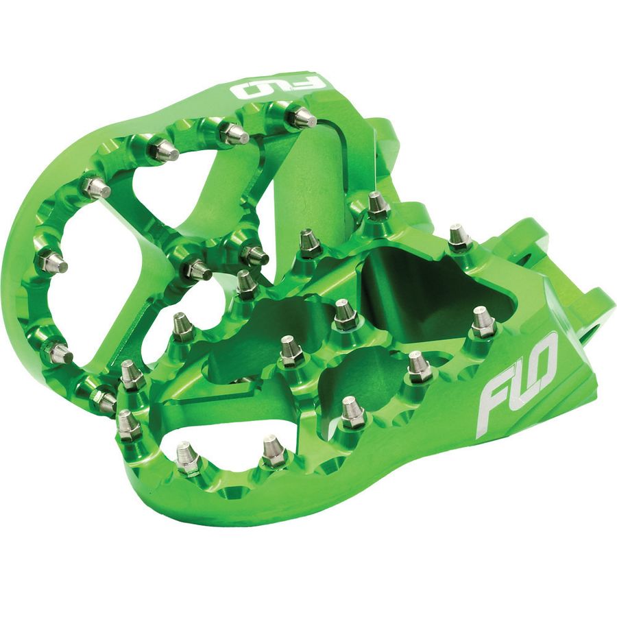 Flo Motorsports Pro Series Foot Pegs - Green