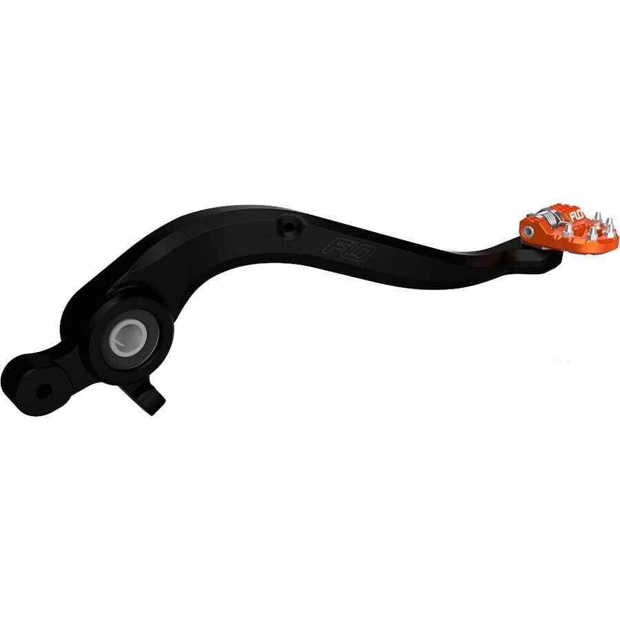 Flo Motorsports Folding Tip Brake Pedal - Orange