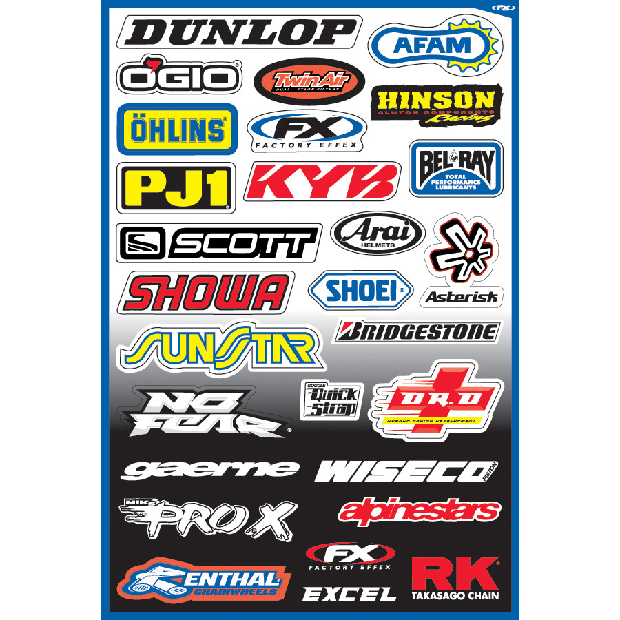 Factory Effex Factory Effex Sponsor Kit - Kit A - $13.99 at Motosport