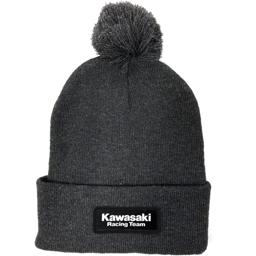 Factory Effex Factory Effex Kawasaki Pom Beanie - Charcoal - $21.95 at Motosport
