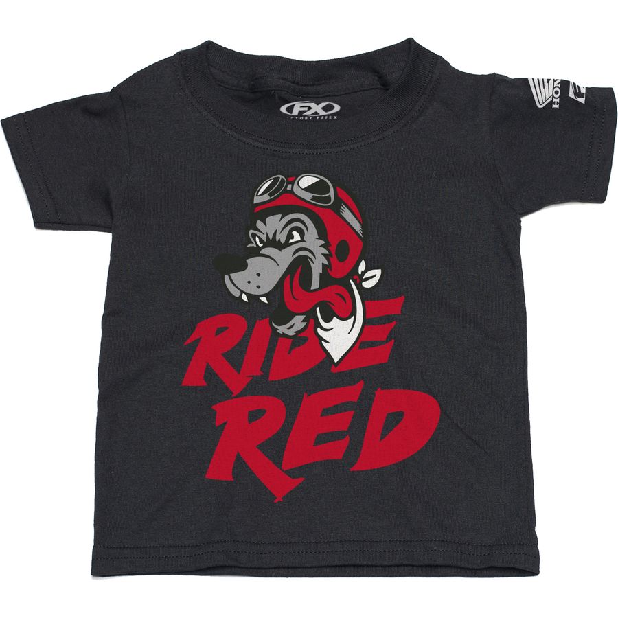 Factory Effex Factory Effex Toddler Honda Ride Red Wolf T-Shirt - Black, 2T - $24.95 at Motosport