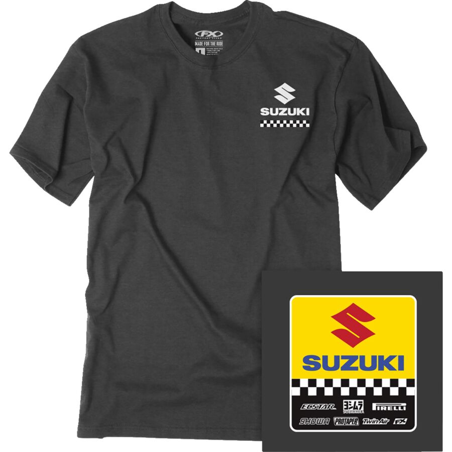 Factory Effex Factory Effex Suzuki Starting Line T-Shirt - Heather Charcoal, Medium - $26.95 at Motosport