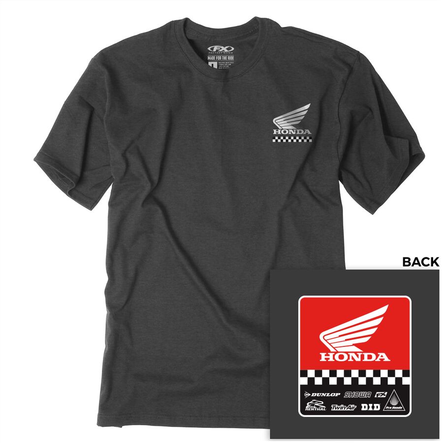 Factory Effex Factory Effex Youth Honda Starting Line T-Shirt - Heather Charcoal, Small - $24.95 at Motosport