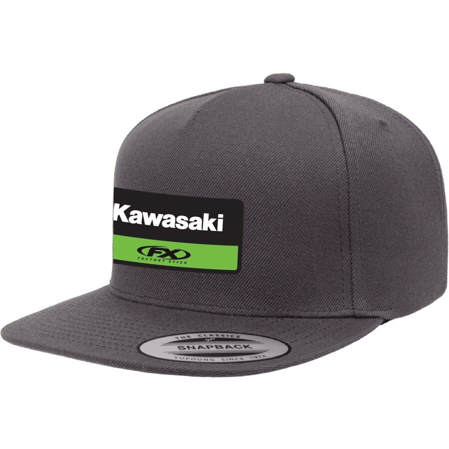 ハット AA0510688FZM0 Factory Effex Kawasaki Victory Snapback Hat - Charcoal Grey