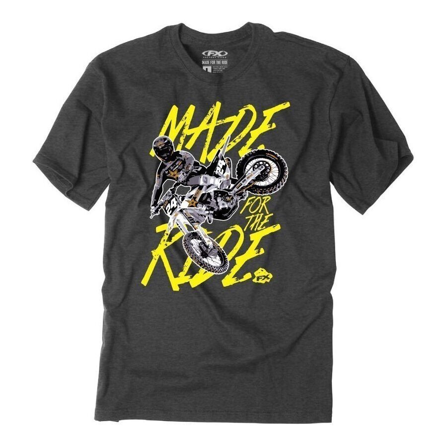 Factory Effex Factory Effex Youth FX RJ T-Shirt - Heather Charcoal, Large - $26.95 at Motosport