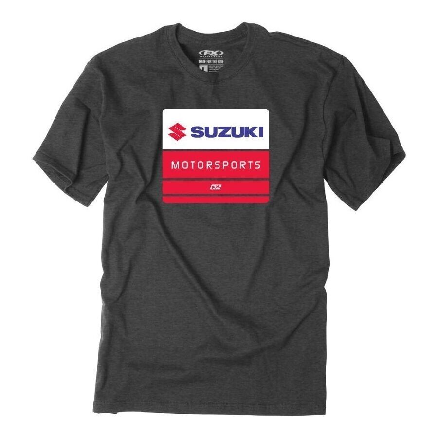 Factory Effex Factory Effex Youth Suzuki Phase T-Shirt - Heather Charcoal, Small - $26.95 at Motosport