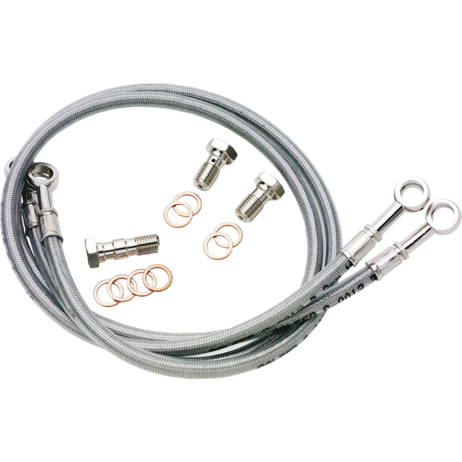 GBrakes Front Brake Line Kit - Clear, 3 Line