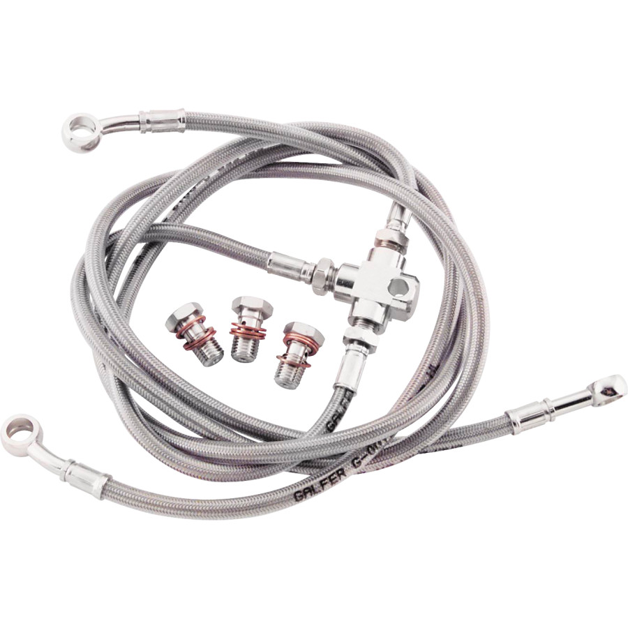 GBrakes Front Brake Line Kit - Clear, 3 Line