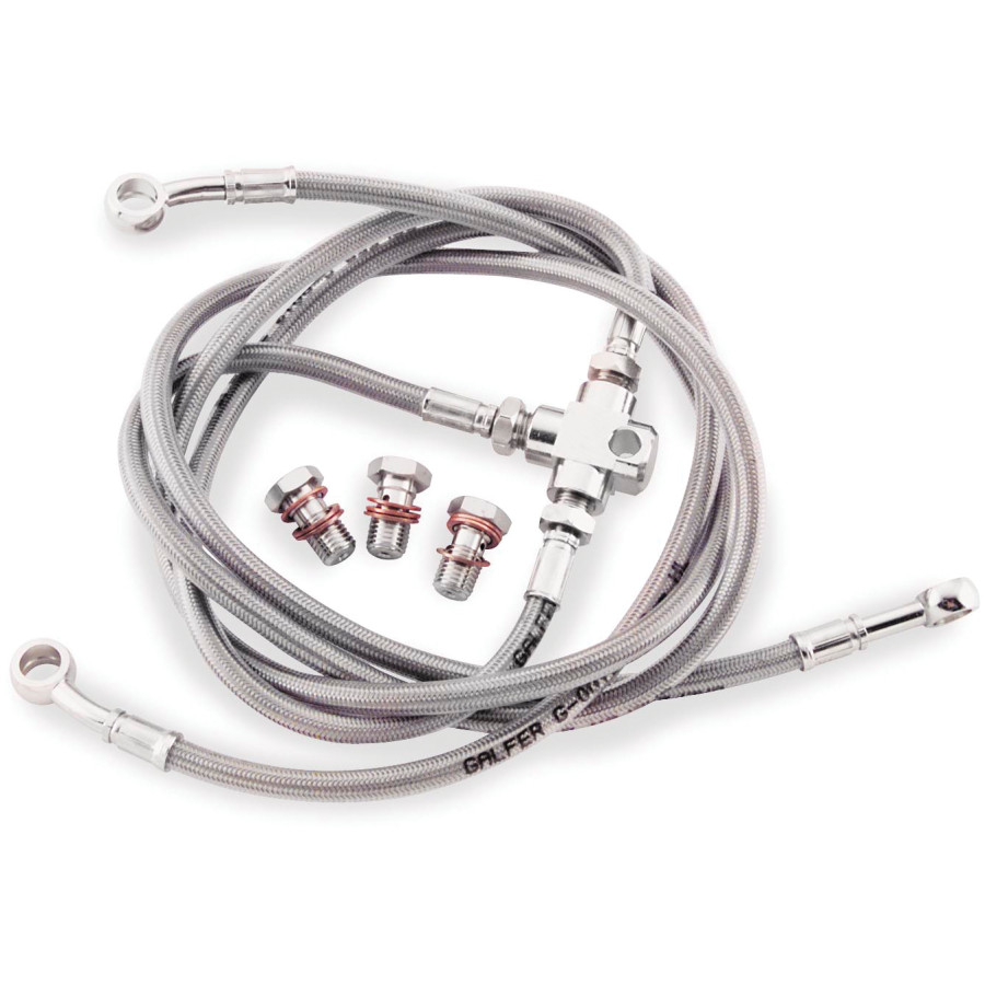 GBrakes GBrakes Front Brake Line Kit - Clear, 3 Line +2" - $130.50 at Motosport