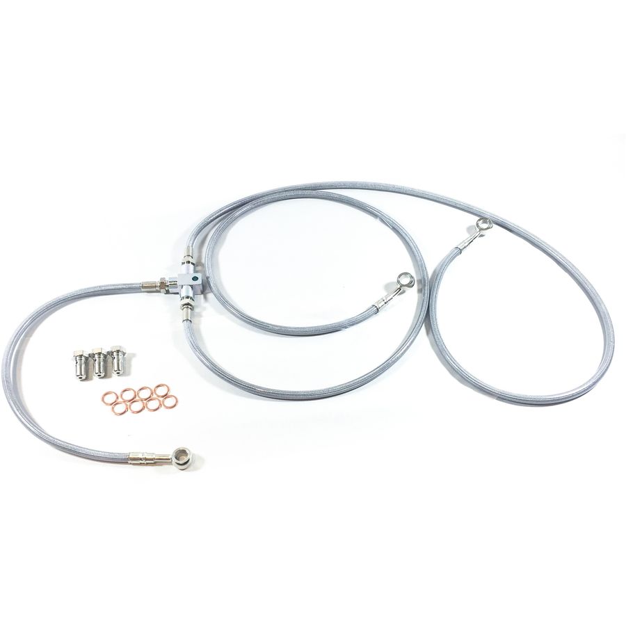 GBrakes GBrakes Front Brake Line Kit - Clear, 3 Line - $121.50 at Motosport