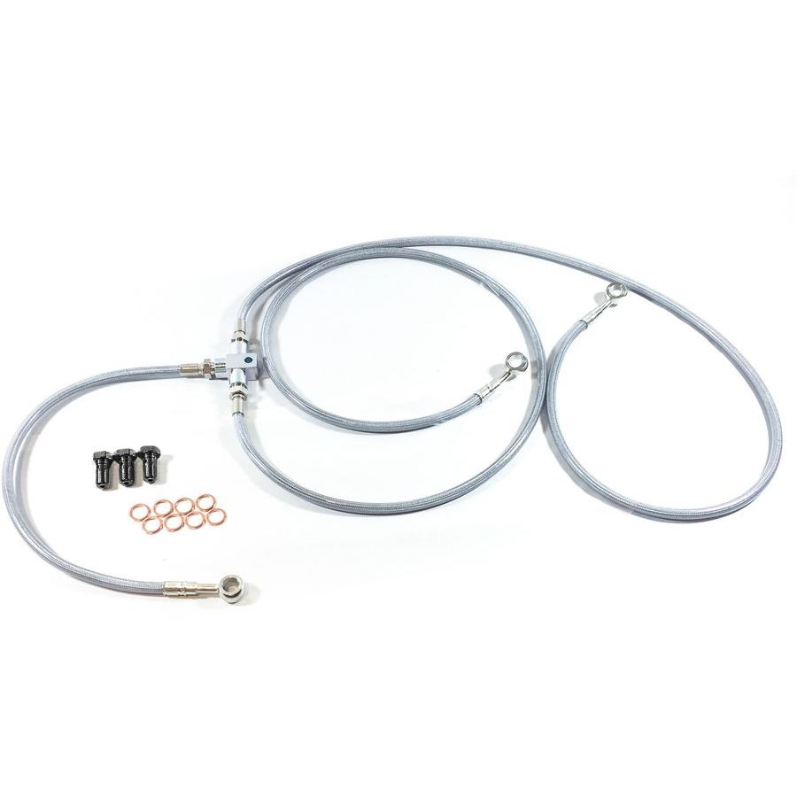GBrakes GBrakes Front Brake Line Kit - Clear, 3 Line - $121.50 at Motosport