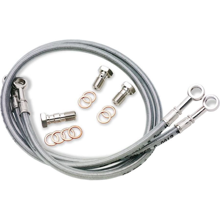 GBrakes GBrakes Front Brake Line Kit - Clear, CR Style - $58.50 at Motosport